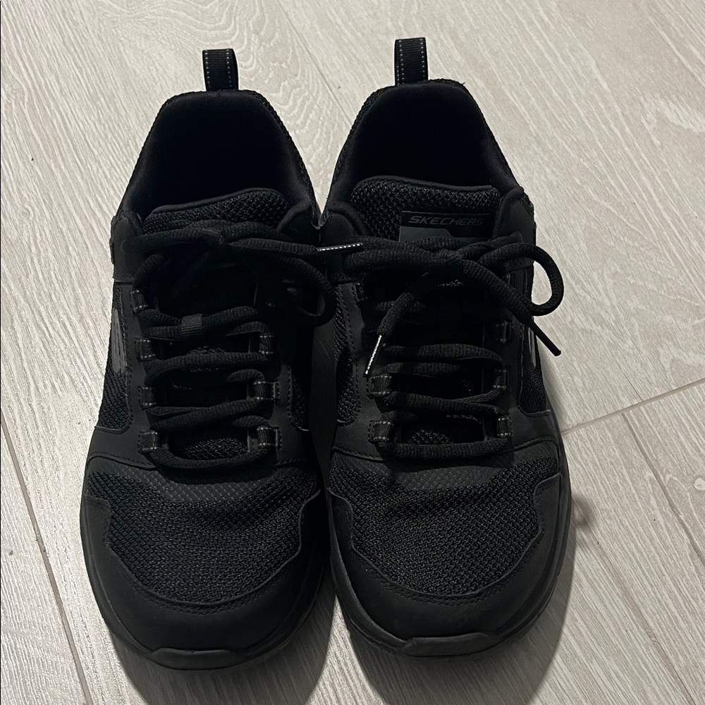 Skechers Men's Black Athletic Lace-Up Trainers